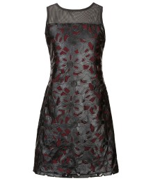 blush by angels black leather laser dress wt wine underlay a-line dress