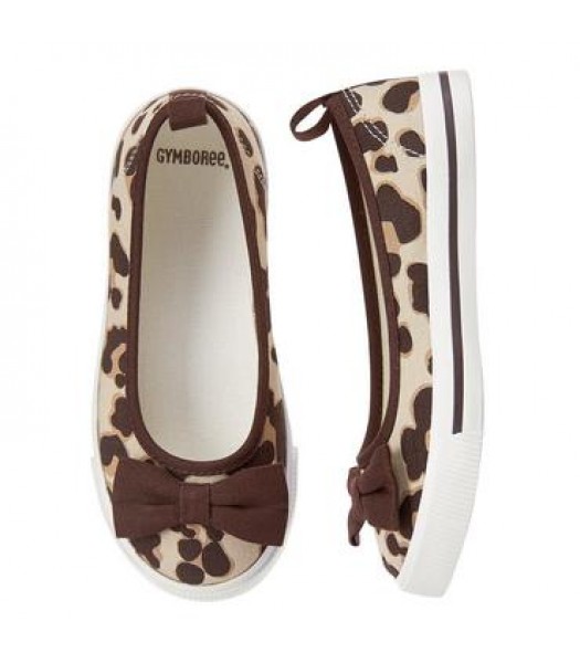gymboree leopard print girls bow skimmers sneakers