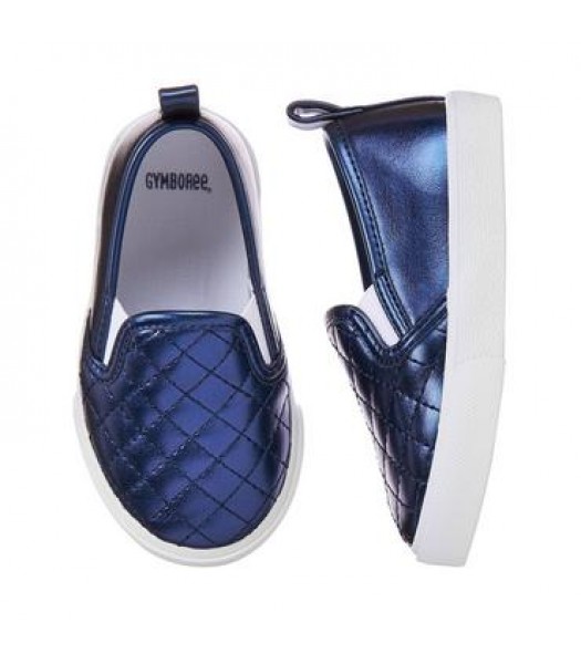 gymboree blue girls slip on sneakers