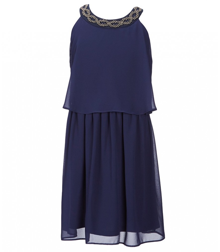 Girls Dress Blue Necklace