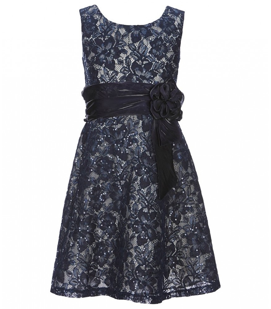 jean and lace dress