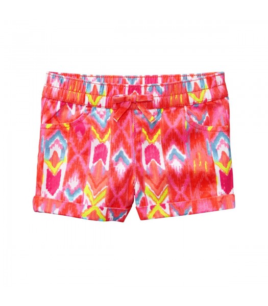 Gymboree Pink  Multi Roll-Up Shorts 
