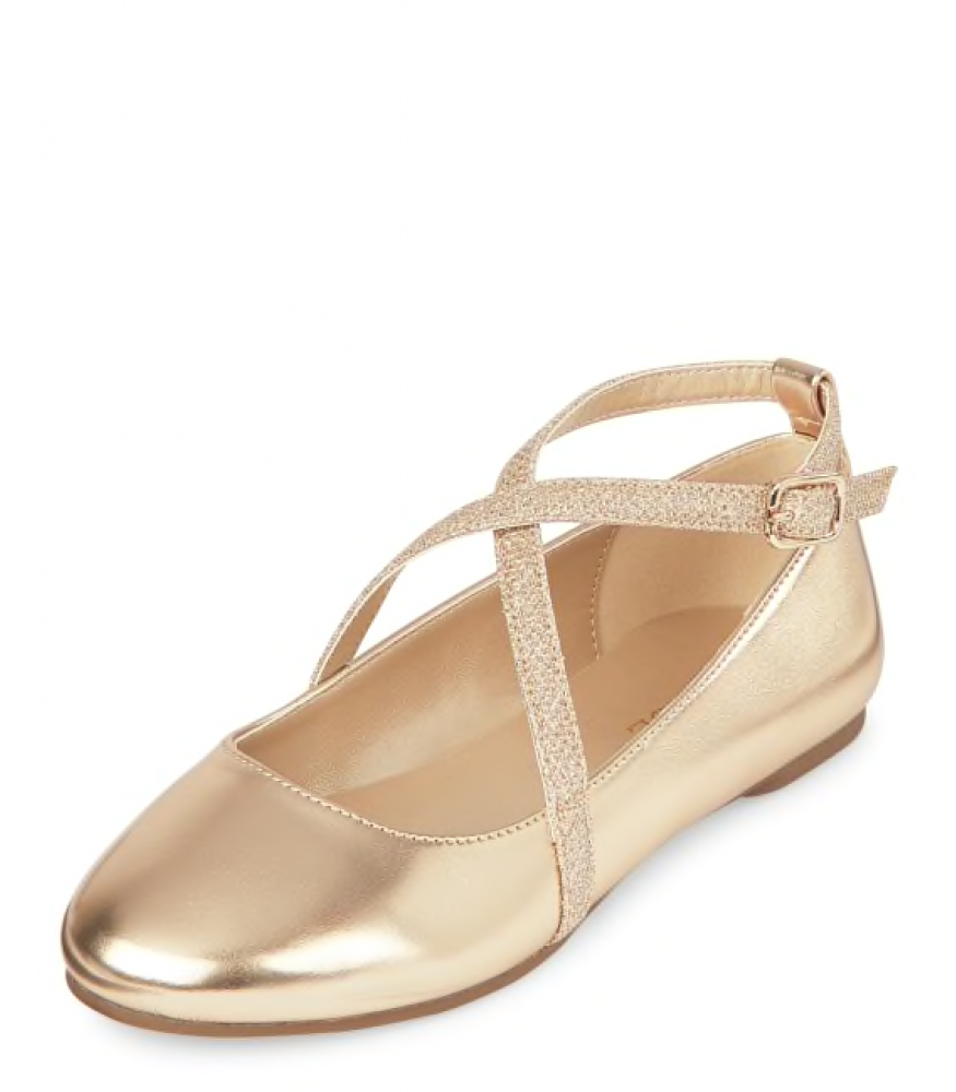 cross strap ballet flats