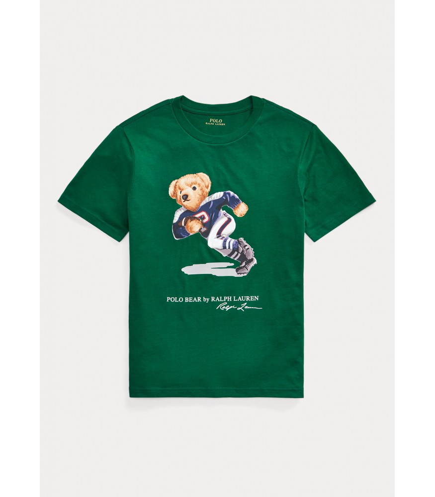 polo bear cotton jersey tee