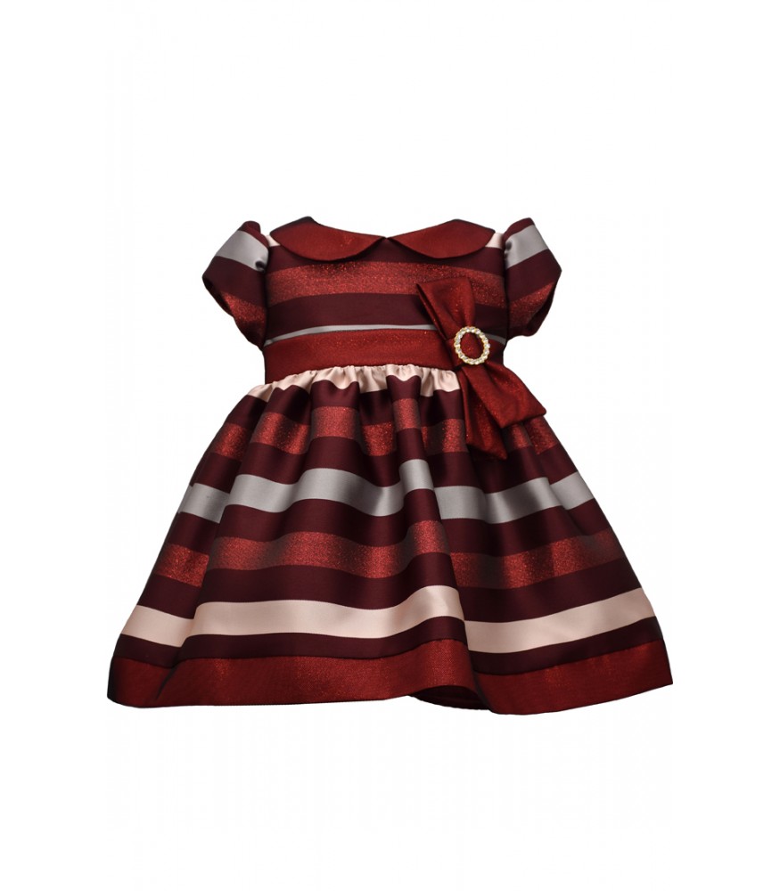 bonnie jean burgundy dress