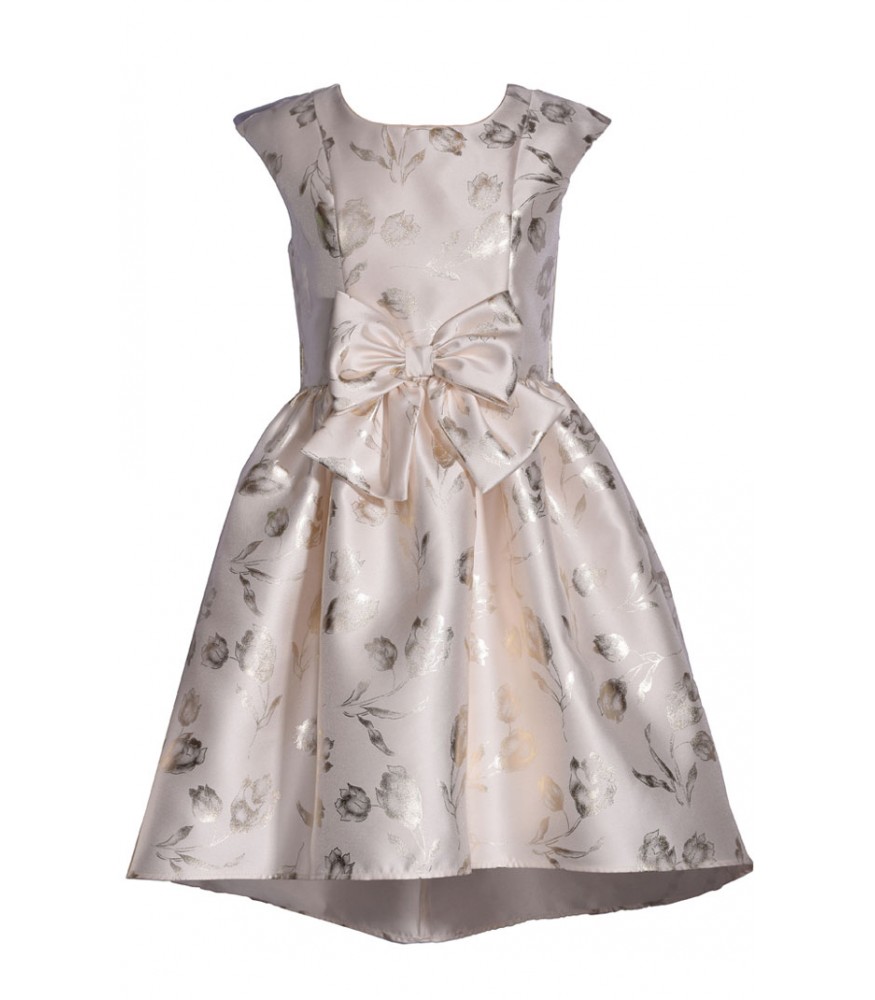 bonnie jean ivory dress Bonnie Jean Ivory Foiled Party Dress