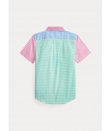 Polo Ralph Lauren Pink/Blue/Green/White/Multi Check Ss Shirt.