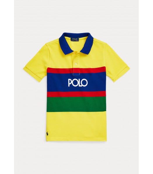 Polo Ralph Lauren Yellow/Red/Navy Striped Polo Shirt