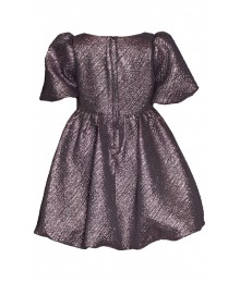 Bonnie Jean Purple Lame Bubble Dress