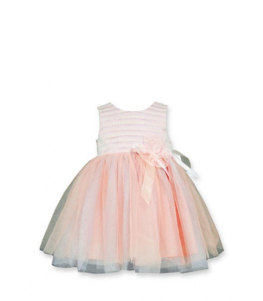 bonnie jean pink sequin to tulle dress 