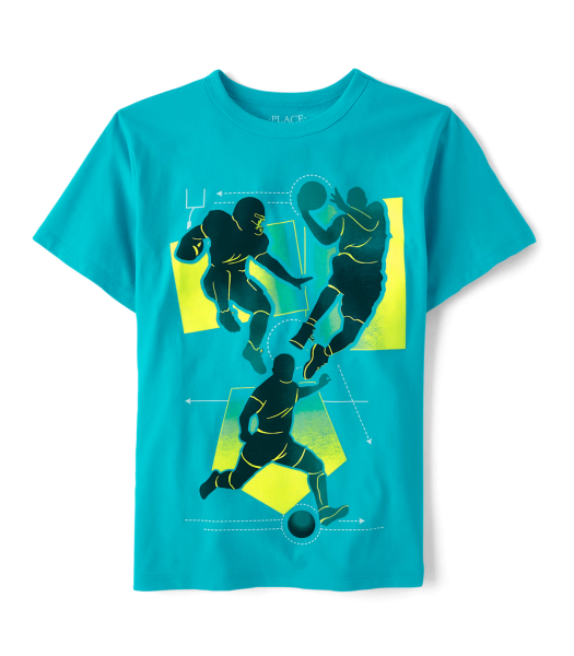 Childrens Place Blue Cobalt Boys Sports Tee