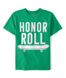 Childrens Place Green Honors Roll Tee