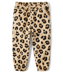 Childrens Place Brown Leopard Jogger Pants