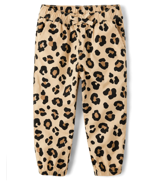 Childrens Place Brown Leopard Jogger Pants