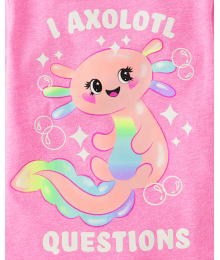 Childrens Place Pink I Axolotl Questions Tee