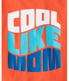 Childrens Place Orange Cool Like Mom Graphic Tee 