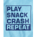 Childrens Place Blue Play Crash Snack Repeat Graphic Tee