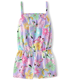 Childrens Place Petal Purple Butterfly Romper 