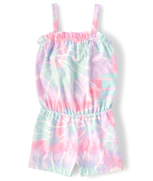 Childrens Place Simplywhite Multi Tie Dye Romper
