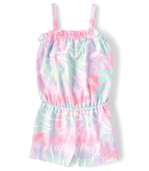 Childrens Place Simplywhite Multi Tie Dye Romper
