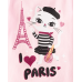 Childrens Place Cameo Pink Paris Cat Graphic Tee