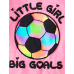 Childrens Place Pink Neon Soccer Graphic Tee