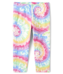 Childrens Place Multi Color Print Capri Leggings