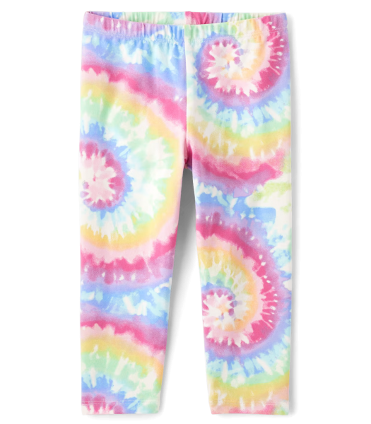 Childrens Place Multi Color Print Capri Leggings