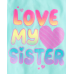 Childrens Place Sky Blue Love My Sister Tee