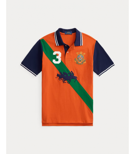 Polo Ralph Lauren Orange Triple Pony Polo Shirt