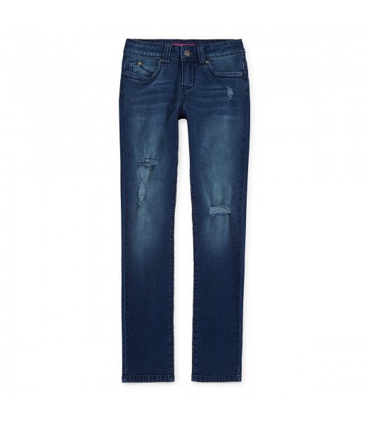 ymi blue distressed skinny jeans 