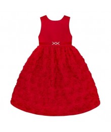 American princess red floral soutache dress 