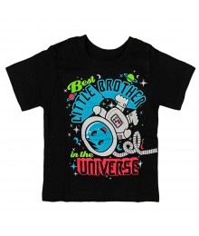 Childrens Place Black Boys Tee -"Best Lil Brother In D Univ