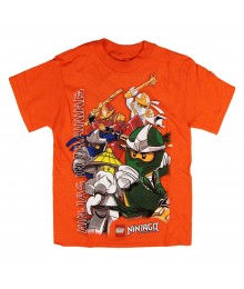 Lego Ninjago Orange "Ninjas In Training Boys Tee