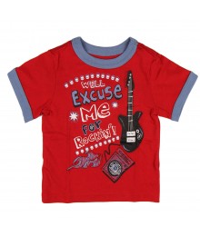 Childrens Place Red "Excuse Me" Graphic Tee