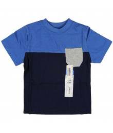 Okie Dokie Blue/Navy/Grey Color Block Boys Tees