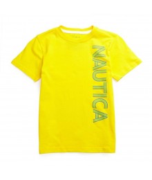Nautica Yellow Boys Tee Wt Green/Blue Nautica Print