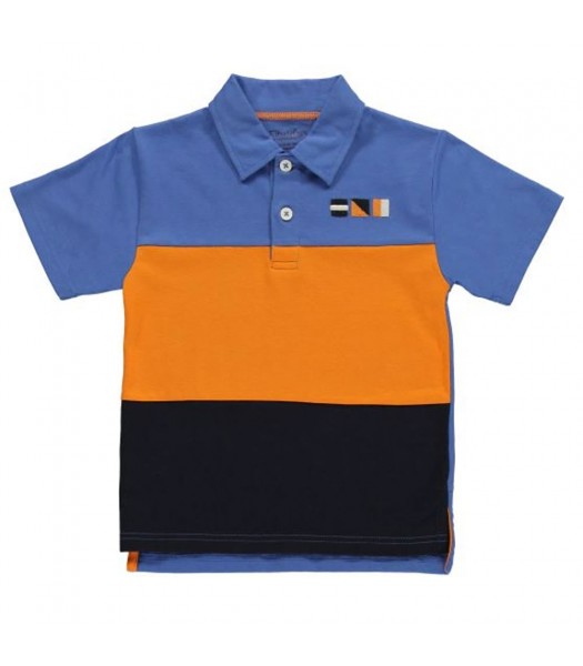 Kitestrings Blue/Orange/Navy Polo Boys Tee