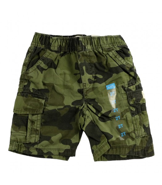 Childrens Place Green Carmo Boys Cargo Shorts 