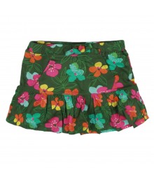 Crazy 8 Green Multi Floral Skort
