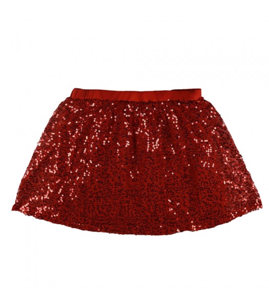 Candies Red Sequince On Lace Skirt