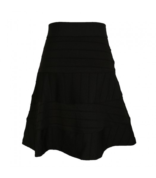 Xoxo Black Banded Skirt