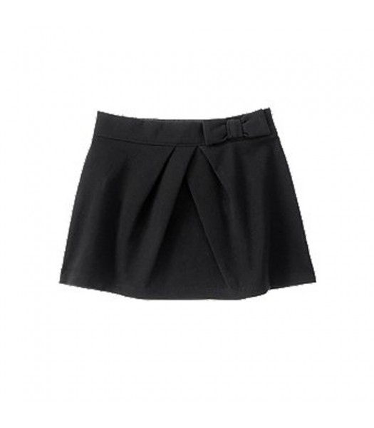Crazy 8 Black Ponte Skirt With Bow N Pleat