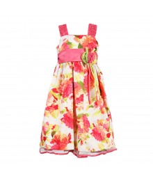 Jayne Copeland Rasberry Floral Dress