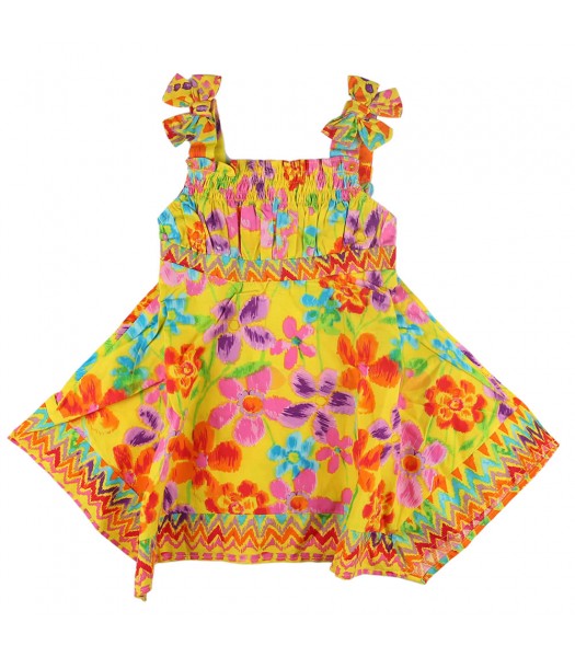 Youngland Yellow Floral Woven Sundress