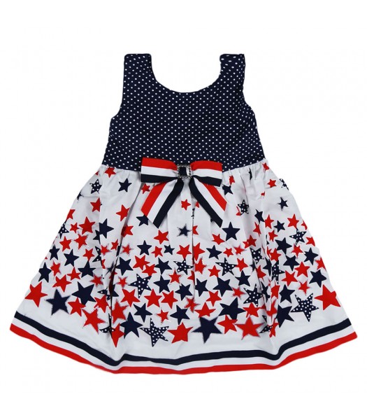 Youngland Navy/Red/White Star N Dotted Sundress