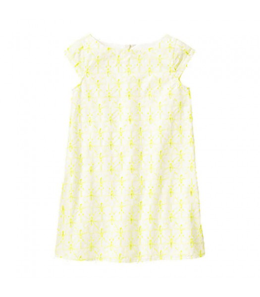 Gymboree Neon Yellow Butterfly Eyelet Dress