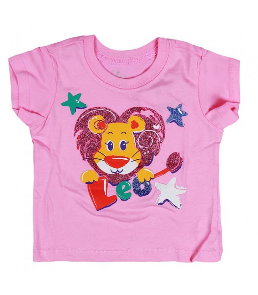 Childrens Place Pink Leo Graphic Tee