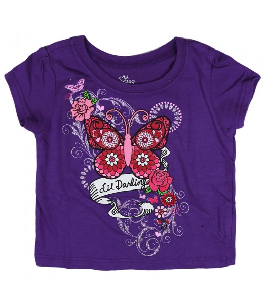 Childrens Place Purple Tee- Lil Darling